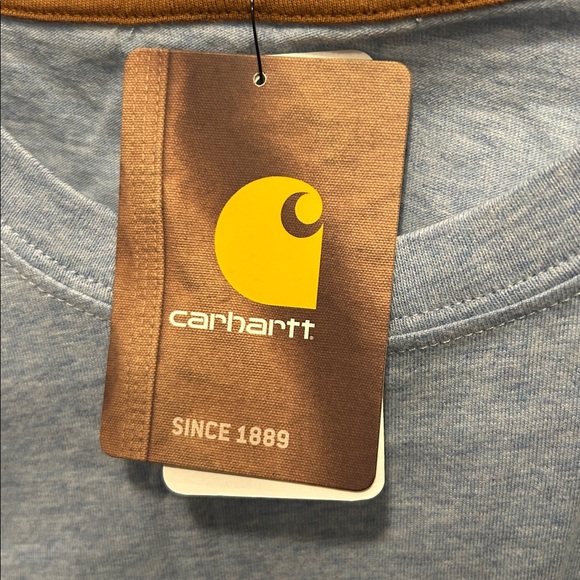 Carhartt Heather Blue Short Sleeve Tee L - Picture 5 of 6